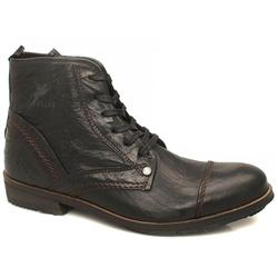 Firetrap Male Veloce Leather Upper Casual in Black