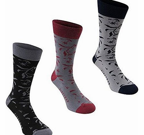 Firetrap Mens Dress Socks 3 Pack Clothing Fashion Accessory Casual Comfort Pattern Mens 12 