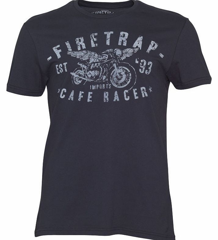 Firetrap Mens Racerar T-Shirt True Blue
