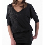 Firetrap Womens Lennox T-Shirt Dress Black