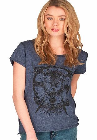 Womens Lost Souls T-Shirt Black Iris Marl