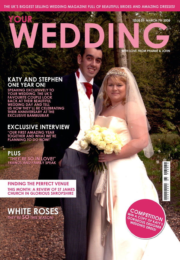 First Anniversary Personalised Magazine Cover