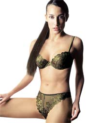 Milan half cup underwired bra