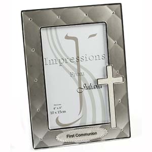 First Communion Silver Plated Photo Frame