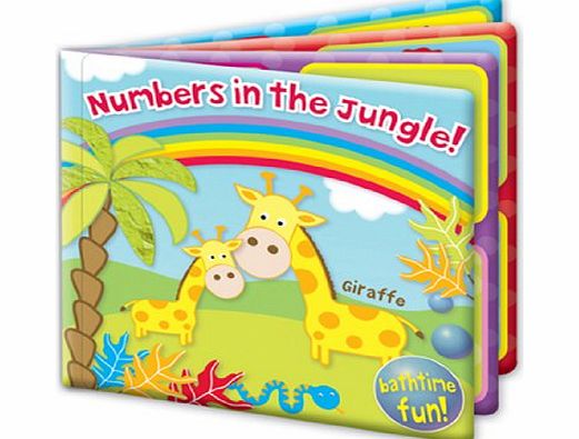 ``First Steps`` Numbers In The Jungle Baby Floating Bath Book Educational & Fun Bath Toy for Babies