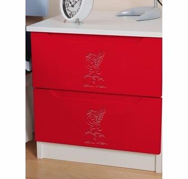 First Team Furniture Liverpool 2 Drawer Bedside Cabinet