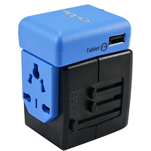  BT0301 Luxury Top Quality Universal Worldwide Travel Power Adaptor and USB Charger - Holiday Plug Adapter - Covers all countries all over the world for HTC Desire HD Desire Z Smart Hero HD