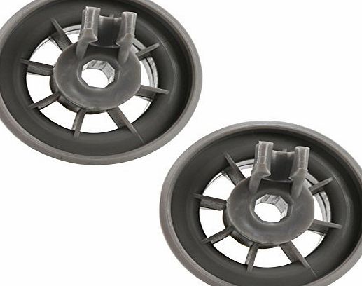 First4spares  Premium Lower Basket Wheel Clips for Bosch, Neff amp; Siemens Dishwashers - Pack of 8