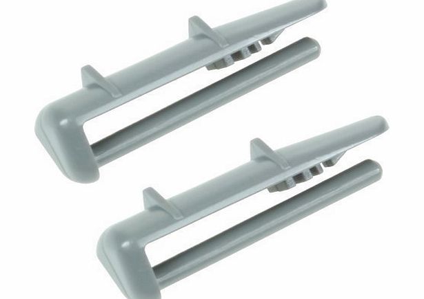 First4spares Plastic Rear Rail End Caps for Beko Dishwashers (Pack of 2)