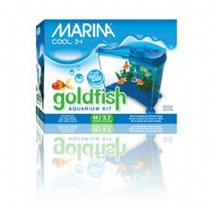 Fish Marina Cool Goldfish Aquarium Starter Kit Blue