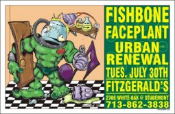 FISHBONE Limited Edition Concert Poster - by Brutefish