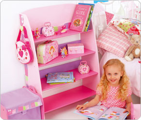 Bedroom Bookcase - Pink