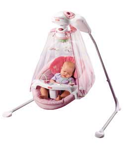 fisher-price Butterfly Sparkle Papasan Cradle Swing
