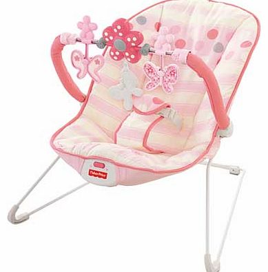 Fisher-Price Comfy Time Pink Bouncer