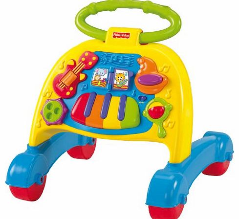 Fisher-Price FP Infant Brilliant Basics Musical Activity Walker for 6 Months and Above (Multicoloured)