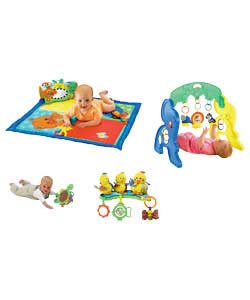 Fisher-Price Link A Doos Playquilt- Gym- Duckies and Turtle
