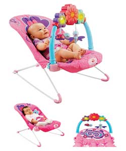 fisher Price Pink Petals Kick and Play Bouncer