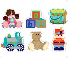 Fisher Price Toy 6 X 2 Piece Puzzle