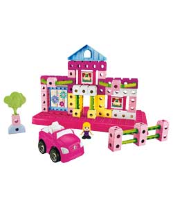 Fisher-Price TRIO Pink Building Set and Tub