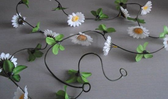 FISHERS4FLOWERS 6FT 7`` SILK FLOWER DAISY GARLAND/WEDDING FLOWERS/DECORATION/CRAFTS