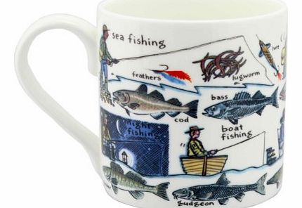 FISHING Bone China Mug 4569C