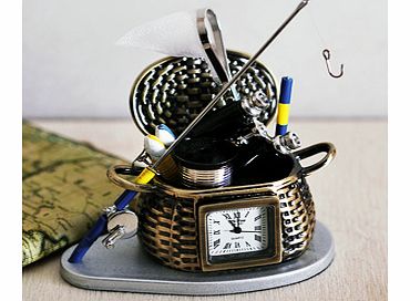 FISHING Set Miniature Clock Gift For Him