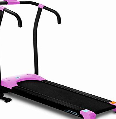 FIT4HOME Motorised ElectricF4H ES-A101 Motorsed Treadmill Running Exercise Machine Fitness Folding Power Exercise (PINK)