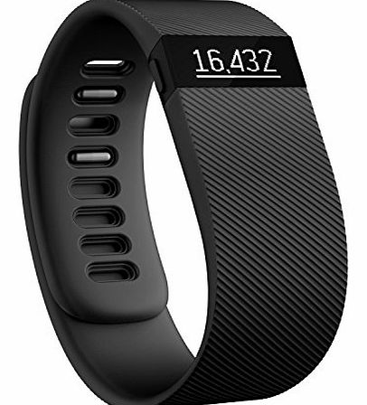 Fitbit Charge Wireless Activity with Sleep Wristband - Black, Large