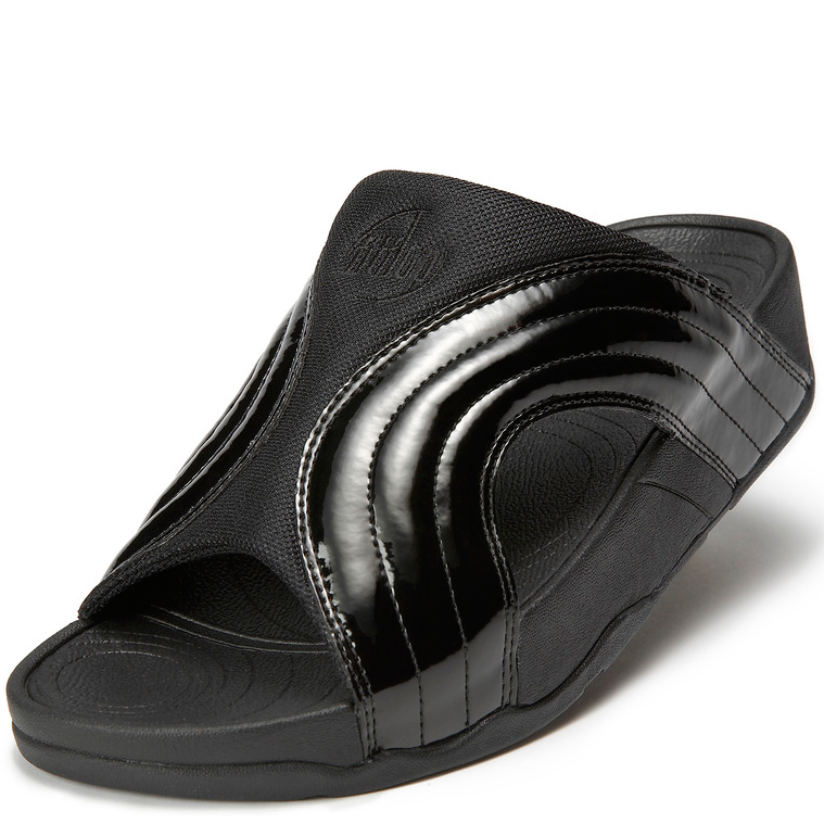 FitFlop Freeway Black Patent