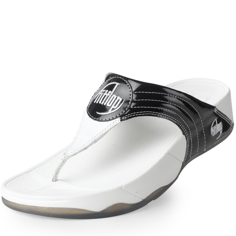 FitFlop Walkstar III Jelly Black and White