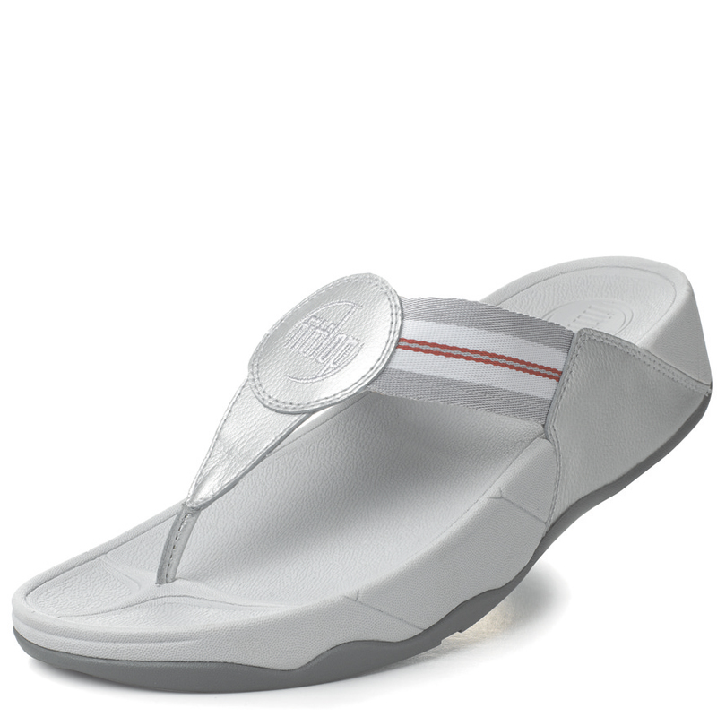 FitFlop Walkstar, Silver/Red