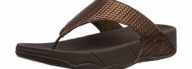Fitflop Womens Lulu Weave Sandals, Bronze, 5 UK