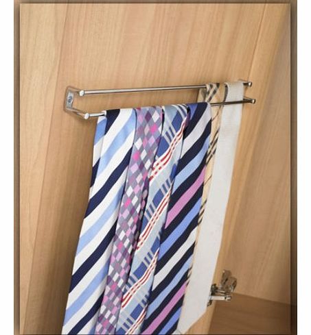 Fitmykitchen Twin rail tie rack Chrome