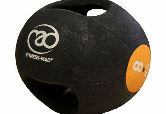 Fitness-Mad 8kg Double Grip Medicine Ball