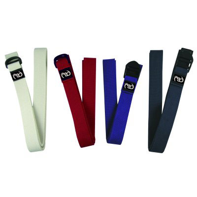Cotton Yoga Belts (YBLTCT25MB - Yoga Belt Cinch Buckle - BLUE)