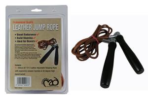 Fitness Mad Leather Jump Rope 9`10 inch