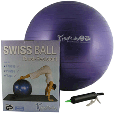 Fitness Mad Pro Swiss Ball and Pump 65cm