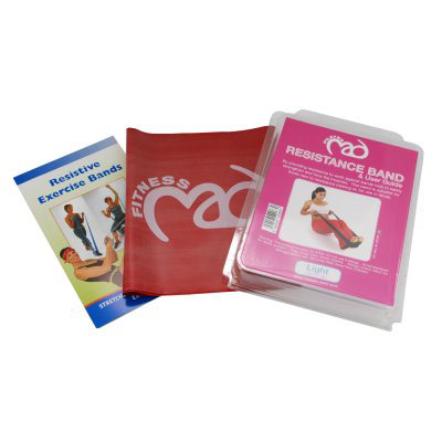 Fitness-Mad Resistance Bands 15cm (FRESBANDS15 - STRONG (Black) - 15m Roll)