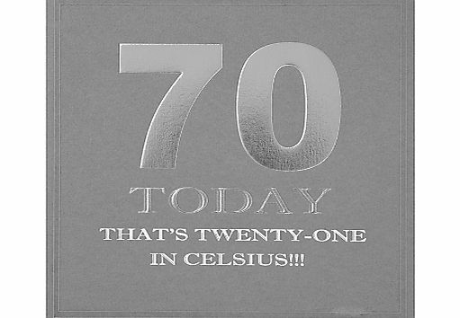 Five Dollar Shake 70th Birthday Card