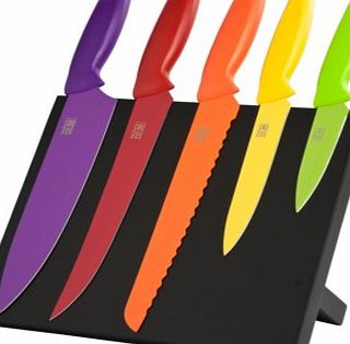Five Piece Coloured Knife Block Set 4996P