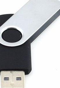 Fives 4GB USB 2.0 Flash Drive Memory Stick Fold Storage Thumb Stick Pen Swivel Design (Blue)