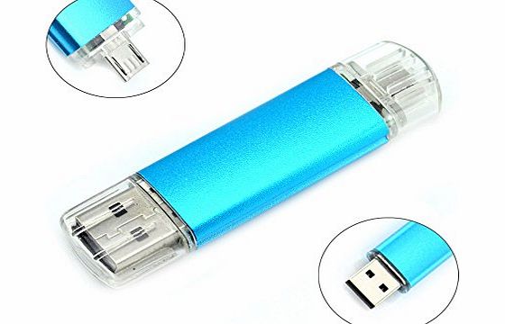 8GB OTG USB Flash Drive for Cell Phones amp; Tablet PCs (Blue) Supports Samsung Galaxy S4 / S3 / S2 / Galaxy Note 3 / Note 2 / Galaxy Tab 3 / LG Optimus G / L9 / Motorola Xoom / Razr / Blackberry Z10