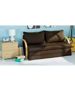 Foam Fold-Out Sofabed - Chocolate