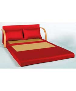Fizz Foam Fold Out Sofabed - Red