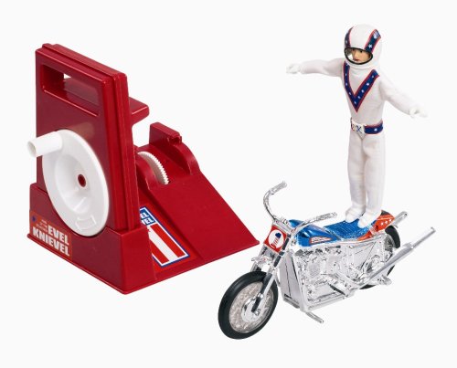 Flair Evel Knievel Friction Super Stunt Cycle with Gyro Launcher