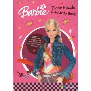 Funtastic Barbie Activity Book and Floor Puzzle