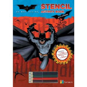 Funtastic Batman Begins Stencil Book