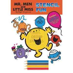 Flair Funtastic Mr Men Little Miss Stencil Book