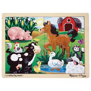 Melissa and Doug 12 Piece Wood Puzzle Farm