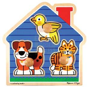 Melissa and Doug Pets Large Peg Puzzle